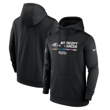 Men's Baltimore Ravens 2022 Black Crucial Catch Therma Performance Pullover Hoodie Men's Baltimore Ravens 2022 Black Crucial Catch Therma Performance Pullover Hoodie