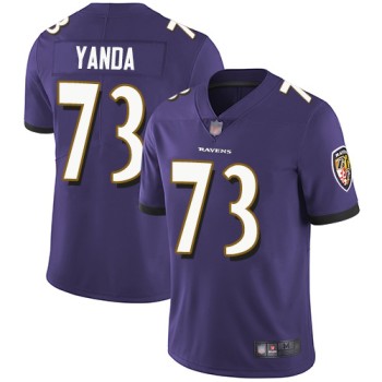 Men's Baltimore Ravens #73 Marshal Yanda Purple Vapor Untouchable Limited NFL Jersey Men's Baltimore Ravens #73 Marshal Yanda Purple Vapor Untouchable Limited NFL Jersey