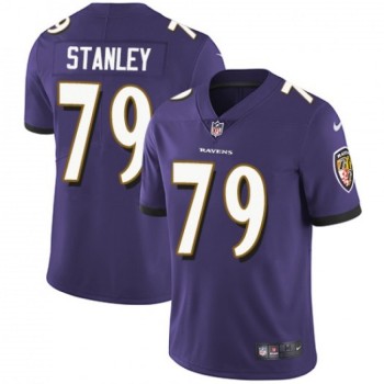 Men's Baltimore Ravens #79 Ronnie Stanley Purple Vapor Untouchable Limited Stitched NFL Jersey Men's Baltimore Ravens #79 Ronnie Stanley Purple Vapor Untouchable Limited Stitched NFL Jersey