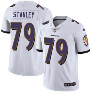 Men's Baltimore Ravens #79 Ronnie Stanley White Vapor Untouchable Limited Stitched NFL Jersey Men's Baltimore Ravens #79 Ronnie Stanley White Vapor Untouchable Limited Stitched NFL Jersey