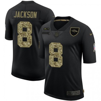 Men's Baltimore Ravens #8 Lamar Jackson Black Camo Salute To Service Limited Jersey Men's Baltimore Ravens #8 Lamar Jackson Black Camo Salute To Service Limited Jersey