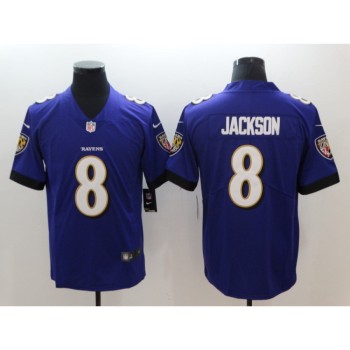 Men's Baltimore Ravens #8 Lamar Jackson Purple 2018 NFL Draft Vapor Untouchable Limited Jersey Men's Baltimore Ravens #8 Lamar Jackson Purple 2018 NFL Draft Vapor Untouchable Limited Jersey
