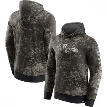 Men's Baltimore Ravens Black/Gray Blackout Tonal Pullover Hoodie Men's Baltimore Ravens Black/Gray Blackout Tonal Pullover Hoodie