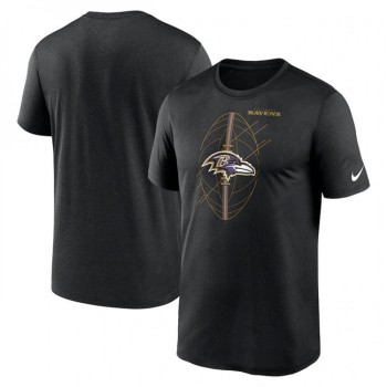 Men's Baltimore Ravens Black Legend Icon Performance T-Shirt Men's Baltimore Ravens Black Legend Icon Performance T-Shirt
