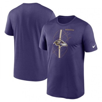 Men's Baltimore Ravens Purple Legend Icon Performance T-Shirt Men's Baltimore Ravens Purple Legend Icon Performance T-Shirt