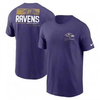 Men's Baltimore Ravens Purple Team Incline T-Shirt Men's Baltimore Ravens Purple Team Incline T-Shirt
