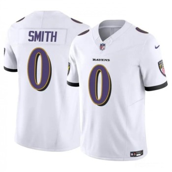 Men's Baltimore Ravens #0 Roquan Smith White 2023 F.U.S.E. Vapor Limited Football Jersey Men's Baltimore Ravens #0 Roquan Smith White 2023 F.U.S.E. Vapor Limited Football Jersey