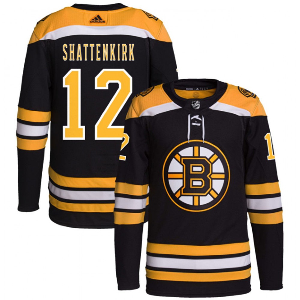 Men's Boston Bruins #12 Kevin Shattenkirk Black Stitched Jersey
