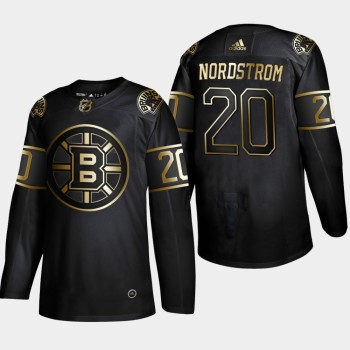 Men's Boston Bruins #20 Joakim Nordstrom Black Golden Edition Stitched NHL Jersey Men's Boston Bruins #20 Joakim Nordstrom Black Golden Edition Stitched NHL Jersey