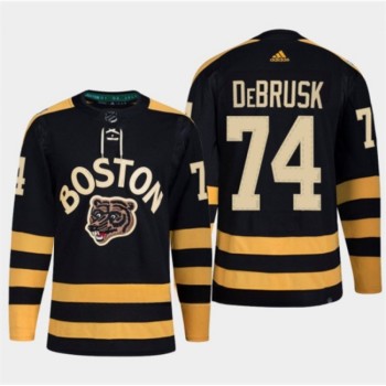 Men's Boston Bruins #74 Jake DeBrusk Black Classic Primegreen Stitched Jersey Men's Boston Bruins #74 Jake DeBrusk Black Classic Primegreen Stitched Jersey