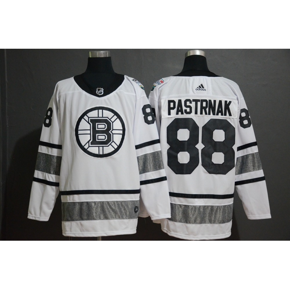 Men's Boston Bruins #88 David Pastrnak White 2019 NHL All-Star Game Jersey