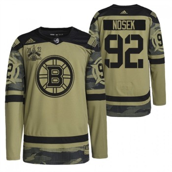 Men's Boston Bruins #92 Tomas Nosek 2022 Camo Military Appreciation Night Stitched Jersey Men's Boston Bruins #92 Tomas Nosek 2022 Camo Military Appreciation Night Stitched Jersey