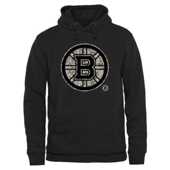 Men's Boston Bruins Black Rink Warrior Pullover Hoodie Men's Boston Bruins Black Rink Warrior Pullover Hoodie