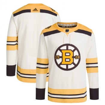 Men's Boston Bruins Blank Cream 100th Anniversary Stitched Jersey Men's Boston Bruins Blank Cream 100th Anniversary Stitched Jersey
