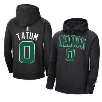Men's Boston Celtics #0 Jayson Tatum 2021 Black Pullover Hoodie Men's Boston Celtics #0 Jayson Tatum 2021 Black Pullover Hoodie