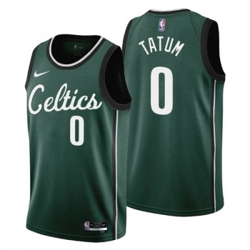 Men's Boston Celtics #0 Jayson Tatum 2022/23 Green City Edition Stitched Jersey Men's Boston Celtics #0 Jayson Tatum 2022/23 Green City Edition Stitched Jersey