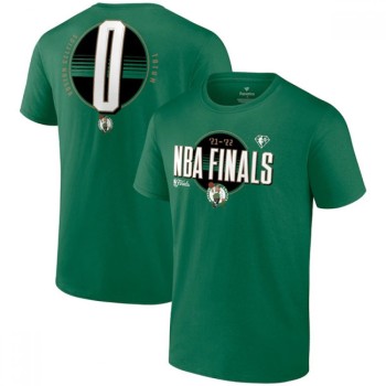 Men's Boston Celtics #0 Jayson Tatum 2022 Green NBA Finals Name & Number T-Shirt Men's Boston Celtics #0 Jayson Tatum 2022 Green NBA Finals Name & Number T-Shirt