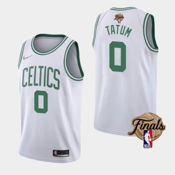 Men's Boston Celtics #0 Jayson Tatum 2022 White NBA Finals Stitched Jersey Men's Boston Celtics #0 Jayson Tatum 2022 White NBA Finals Stitched Jersey
