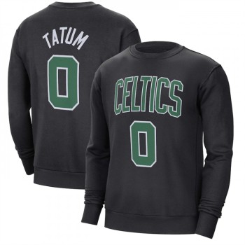Men's Boston Celtics #0 Jayson Tatum Black Long Sleeve T-Shirt Men's Boston Celtics #0 Jayson Tatum Black Long Sleeve T-Shirt