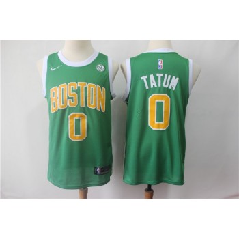Men's Boston Celtics #0 Jayson Tatum Green 2018/19 Earned Edition Swingman Stitched NBA Jersey Men's Boston Celtics #0 Jayson Tatum Green 2018/19 Earned Edition Swingman Stitched NBA Jersey