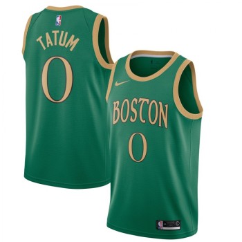 Men's Boston Celtics #0 Jayson Tatum Green City Edition Stitched NBA Jersey Men's Boston Celtics #0 Jayson Tatum Green City Edition Stitched NBA Jersey