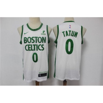 Men's Boston Celtics #0 Jayson Tatum White City Edition Swingman Stitched Jersey Men's Boston Celtics #0 Jayson Tatum White City Edition Swingman Stitched Jersey
