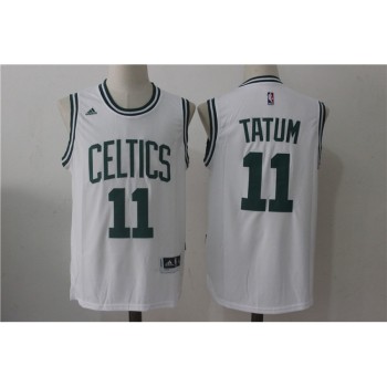 Men's Boston Celtics #11 Jayson Tatum White Stitched NBA Jersey Men's Boston Celtics #11 Jayson Tatum White Stitched NBA Jersey