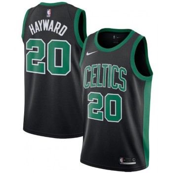 Men's Boston Celtics #20 Gordon Hayward Black Statement Edition Swingman Stitched Jersey Men's Boston Celtics #20 Gordon Hayward Black Statement Edition Swingman Stitched Jersey