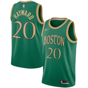 Men's Boston Celtics #20 Gordon Hayward Green City Edition Swingman Stitched Jersey Men's Boston Celtics #20 Gordon Hayward Green City Edition Swingman Stitched Jersey