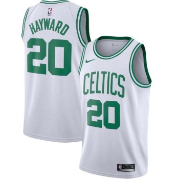 Men's Boston Celtics #20 Gordon Hayward White Swingman Stitched Jersey Men's Boston Celtics #20 Gordon Hayward White Swingman Stitched Jersey