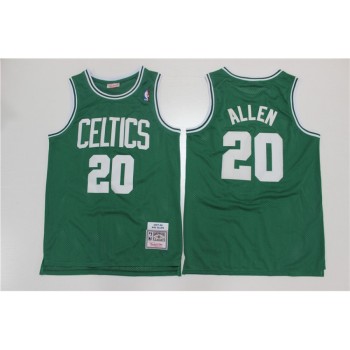 Men's Boston Celtics #20 Ray Allen 2007-08 Green Throwback Stitched Jersey Men's Boston Celtics #20 Ray Allen 2007-08 Green Throwback Stitched Jersey