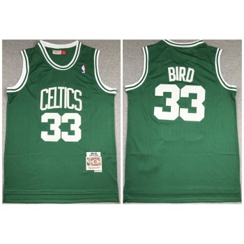 Men's Boston Celtics #33 Larry Bird 1985-86 Green Throwback Stitched Jersey Men's Boston Celtics #33 Larry Bird 1985-86 Green Throwback Stitched Jersey