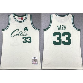 Men's Boston Celtics #33 Larry Bird White Throwback Stitched Jersey Men's Boston Celtics #33 Larry Bird White Throwback Stitched Jersey
