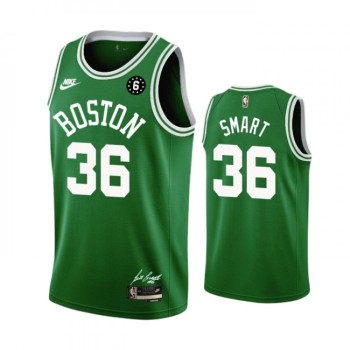Men's Boston Celtics #36 Marcus Smart Green No.6 Patch Stitched Basketball Jersey Men's Boston Celtics #36 Marcus Smart Green No.6 Patch Stitched Basketball Jersey