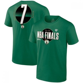 Men's Boston Celtics #7 Jaylen Brown 2022 Green NBA Finals Name & Number T-Shirt Men's Boston Celtics #7 Jaylen Brown 2022 Green NBA Finals Name & Number T-Shirt
