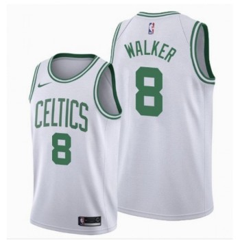 Men's Boston Celtics #8 Kemba Walker White Swingman Stitched NBA Jersey Men's Boston Celtics #8 Kemba Walker White Swingman Stitched NBA Jersey