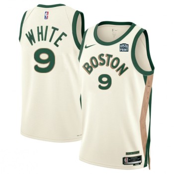 Men's Boston Celtics #9 Derrick White White 2023/24 City Edition Stitched Basketball Jersey Men's Boston Celtics #9 Derrick White White 2023/24 City Edition Stitched Basketball Jersey