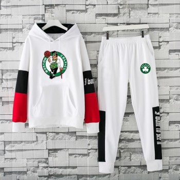 Men's Boston Celtics Gold 2019 White Tracksuits Hoodie Suit Men's Boston Celtics Gold 2019 White Tracksuits Hoodie Suit