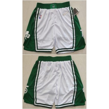 Men's Boston Celtics White 75th Anniversary Shorts (Run Small) Men's Boston Celtics White 75th Anniversary Shorts (Run Small)