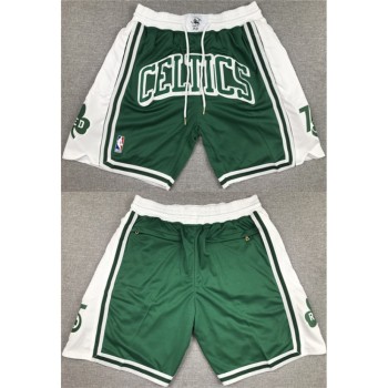 Men's Boston Celtics White/Green Shorts (Run Small) Men's Boston Celtics White/Green Shorts (Run Small)