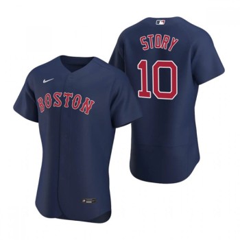 Men's Boston Red Sox #10 Trevor Story Navy Flex Base Stitched Baseball Jersey Men's Boston Red Sox #10 Trevor Story Navy Flex Base Stitched Baseball Jersey