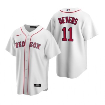 Men's Boston Red Sox #11 Rafael Devers White Cool Base Stitched Jersey Men's Boston Red Sox #11 Rafael Devers White Cool Base Stitched Jersey