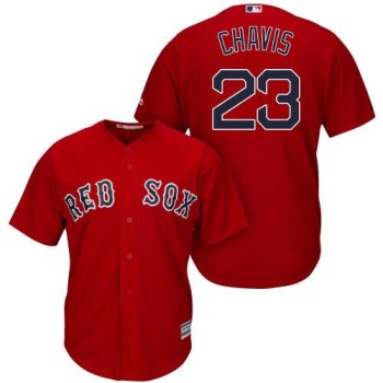 Men's Boston Red Sox #23 Michael Chavis Red 2019 Gold Program Cool Base Stitched MLB Jersey Men's Boston Red Sox #23 Michael Chavis Red 2019 Gold Program Cool Base Stitched MLB Jersey