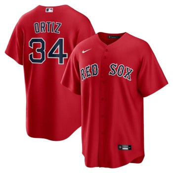 Men's Boston Red Sox #34 David Ortiz Red Cool Base Stitched MLB Jersey Men's Boston Red Sox #34 David Ortiz Red Cool Base Stitched MLB Jersey