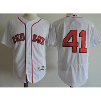 Men's Boston Red Sox #41 Chris Sale White Cool Base Stitched MLB Jersey Men's Boston Red Sox #41 Chris Sale White Cool Base Stitched MLB Jersey