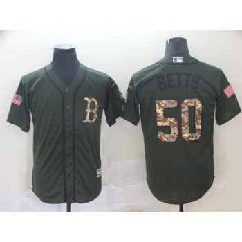 Men's Boston Red Sox #50 Mookie Betts Green Cool Base Stitched MLB Jersey Men's Boston Red Sox #50 Mookie Betts Green Cool Base Stitched MLB Jersey