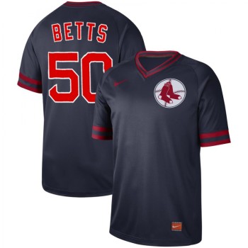 Men's Boston Red Sox #50 Mookie Betts Navy Cooperstown Collection Legend Stitched MLB Jersey Men's Boston Red Sox #50 Mookie Betts Navy Cooperstown Collection Legend Stitched MLB Jersey