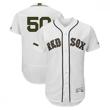 Men's Boston Red Sox #50 Mookie Betts White 2018 Memorial Day Flexbase Stitched MLB Jersey Men's Boston Red Sox #50 Mookie Betts White 2018 Memorial Day Flexbase Stitched MLB Jersey