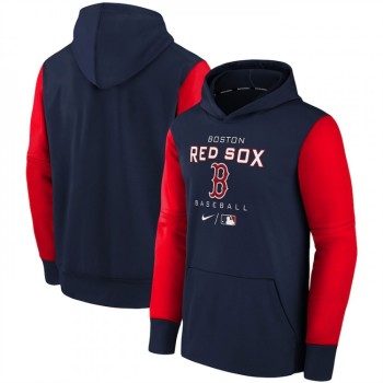 Men's Boston Red Sox Navy 2022 Therma Performance Pullover Hoodie Men's Boston Red Sox Navy 2022 Therma Performance Pullover Hoodie
