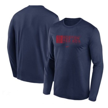 Men's Boston Red Sox Navy Long Sleeve T-Shirt Men's Boston Red Sox Navy Long Sleeve T-Shirt